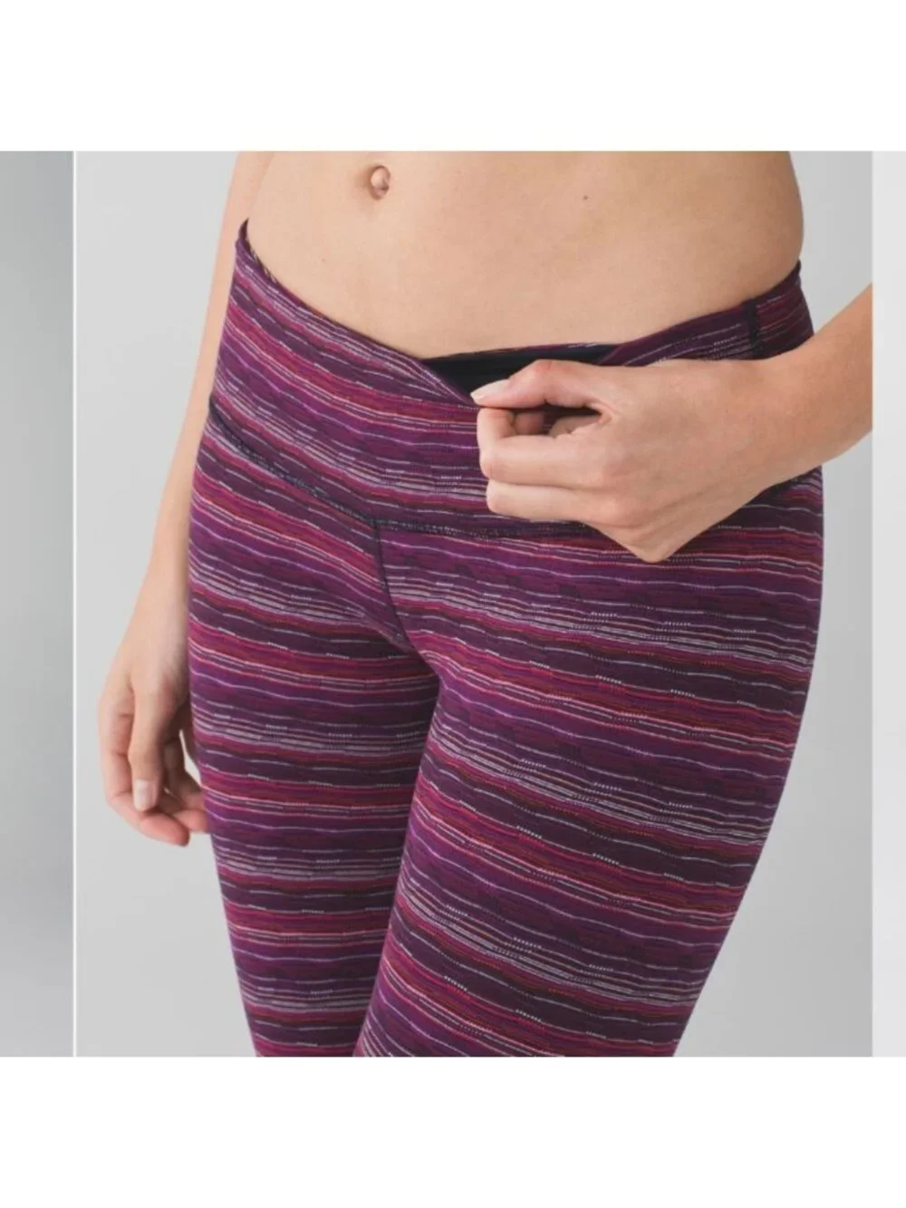 Lululemon Wunder Under Pant III Space Dye Twist Regal Plum Alarming